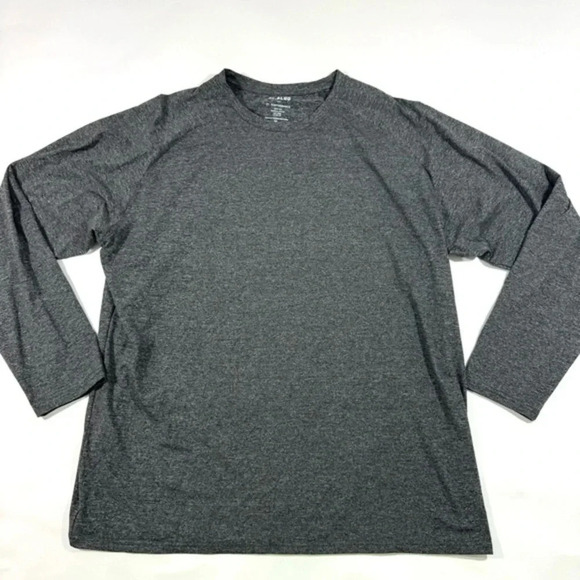 01 Algo Philip Performance Long Sleeve Shirt Size XXL Grey Heather - Picture 1 of 7